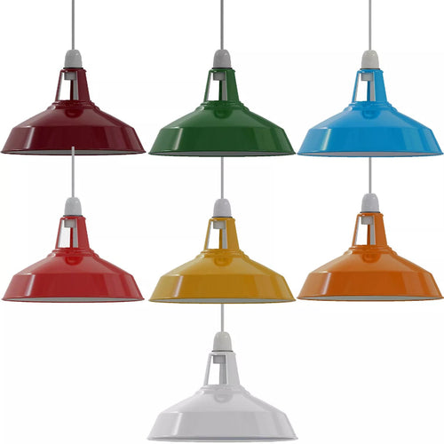 Vintage Lampenschirm Metall Multicolor Fur Hängelampen~1428