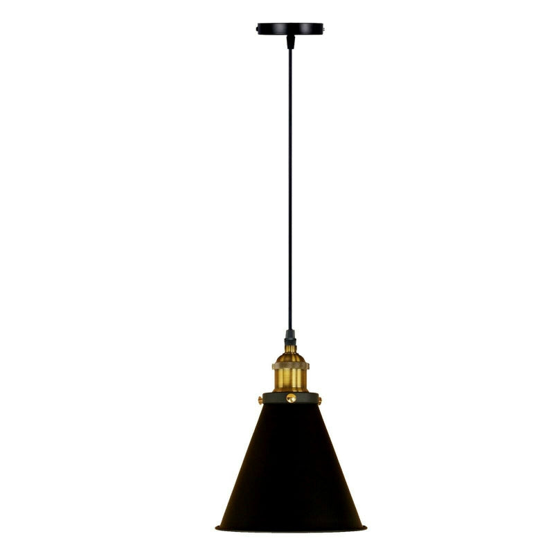 Hängelampe Schwarz Gold Industrie