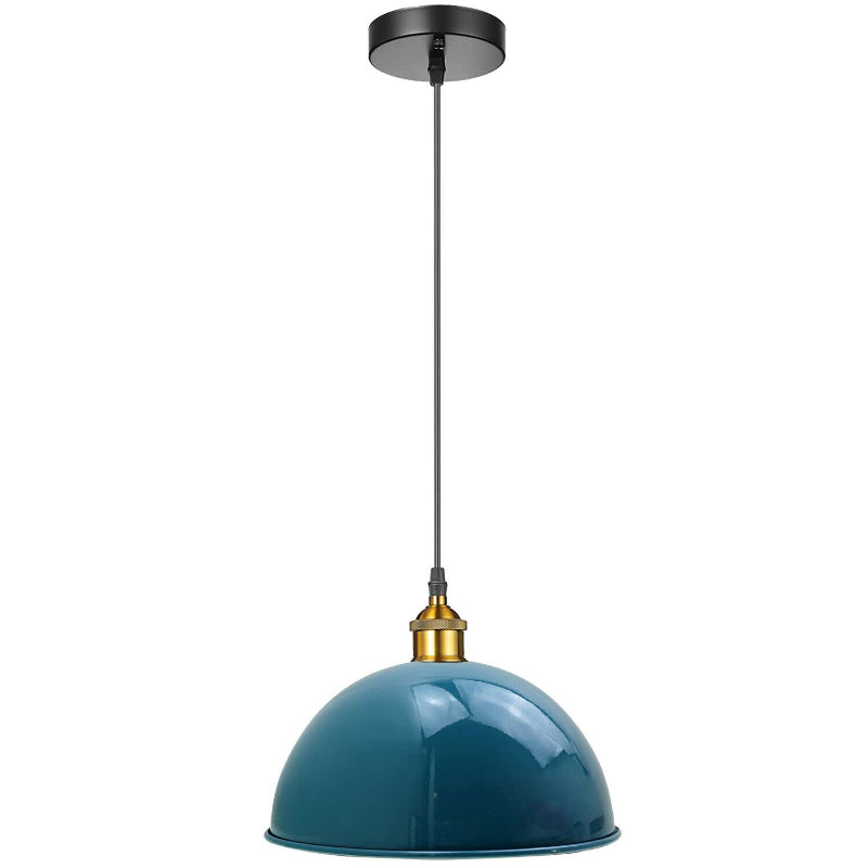 Hängelampen aus Metall in Blau