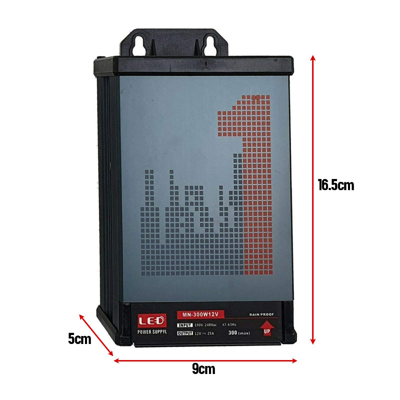   Trafo 12V-300W-25A-IP45 Wasserdicht LED Netzteil