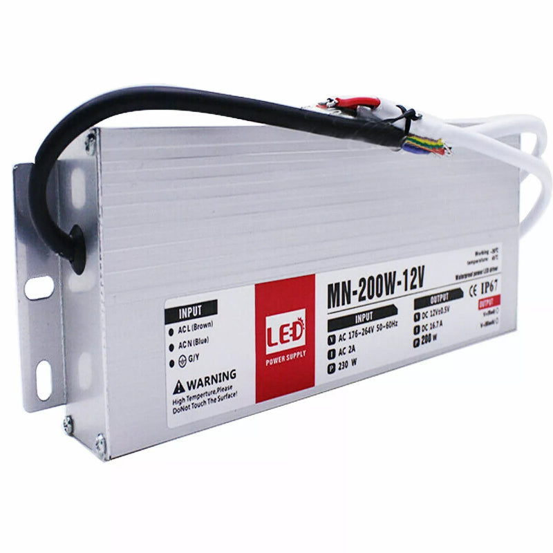 IP67 LED Treiber Trafo 200W 12V-16,7A