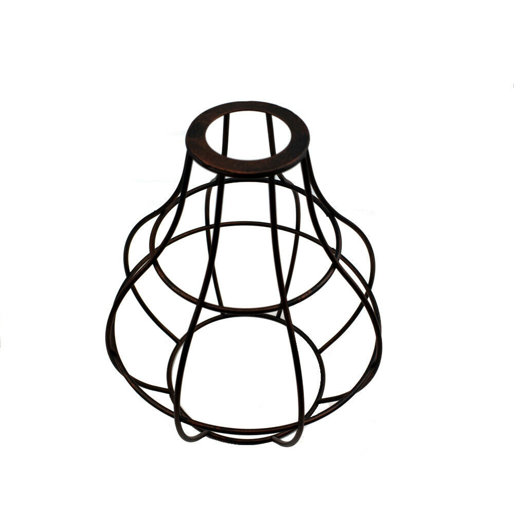 Metall Pendelleuchte Lampenschirm Draht Lampenkäfig Vintage Lampenabdeckungen Drahtkäfig für Pendelleuchten~ 2864