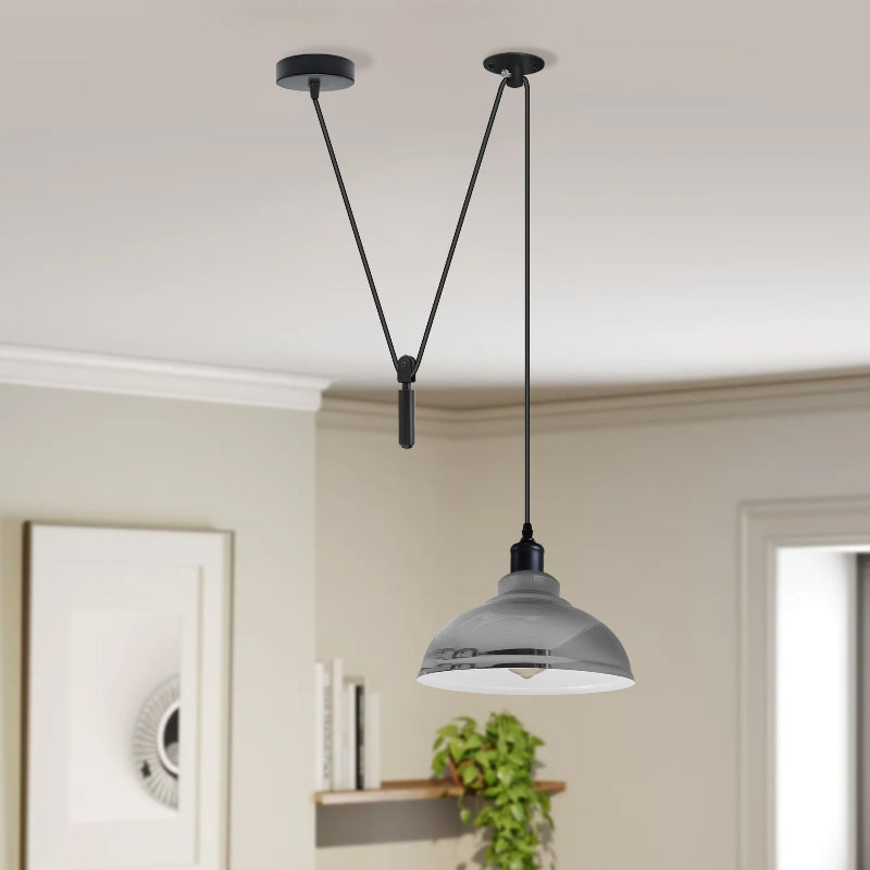 Industrial Pendelleuchte Gray antik E27