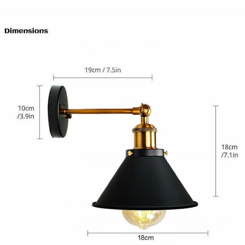 Industrial Retro Wandleuchte