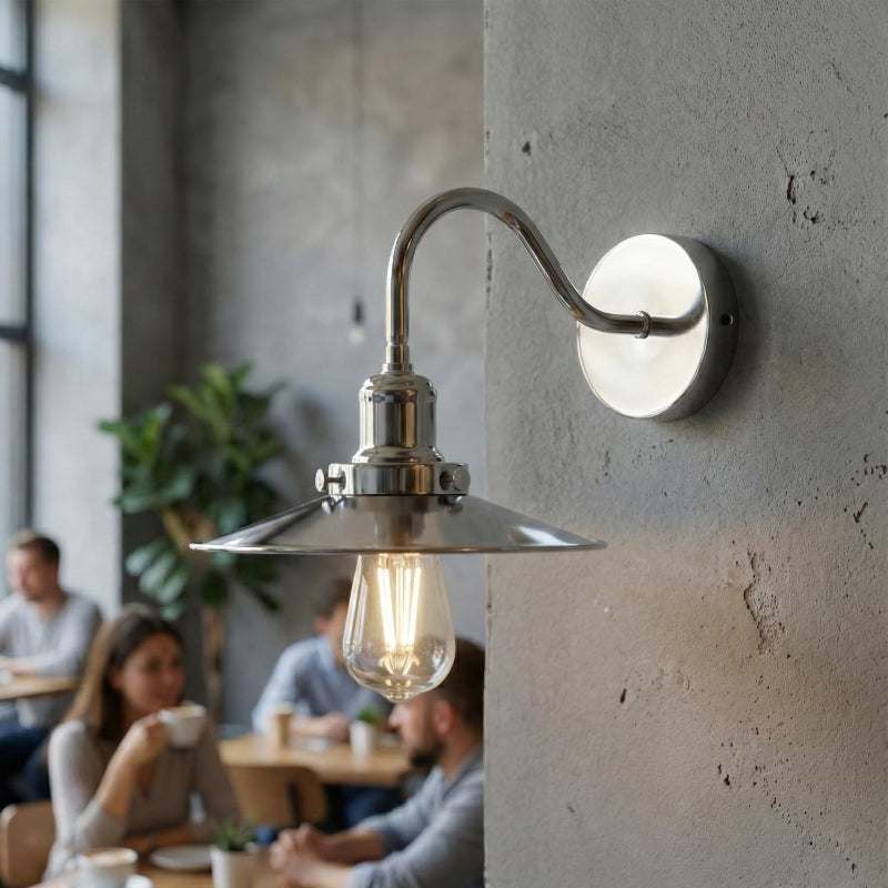 Industrial Wandleuchte Küche Schwanenhals