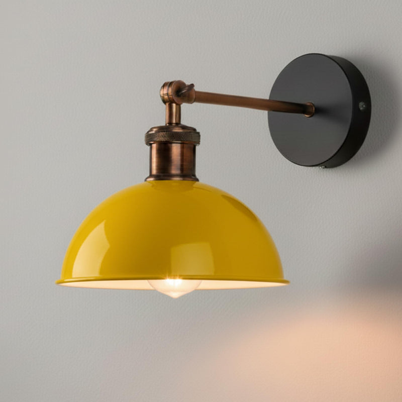 Industrial Wandleuchte Messing