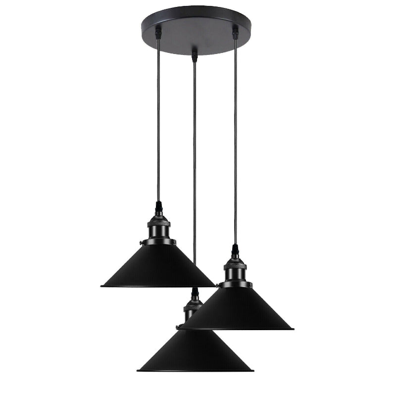 Küchenlampe hängend schwarz gold