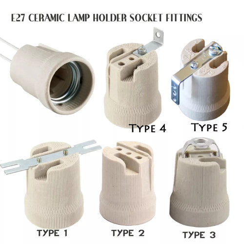 Keramik Schraubfassung E27 für Lampen Beleuchtung~2729