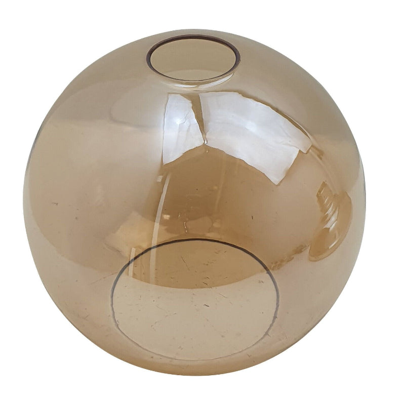 Konischer Leuchtenschirm aus Rauchglas