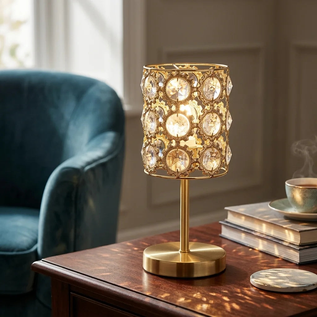 Kristall Lampenschirm für Tischlampe