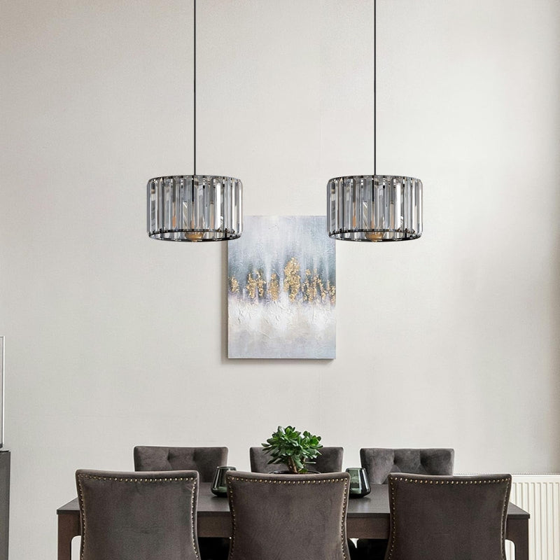 Kristallglas Lampenschirm Easyfit in Schwarz