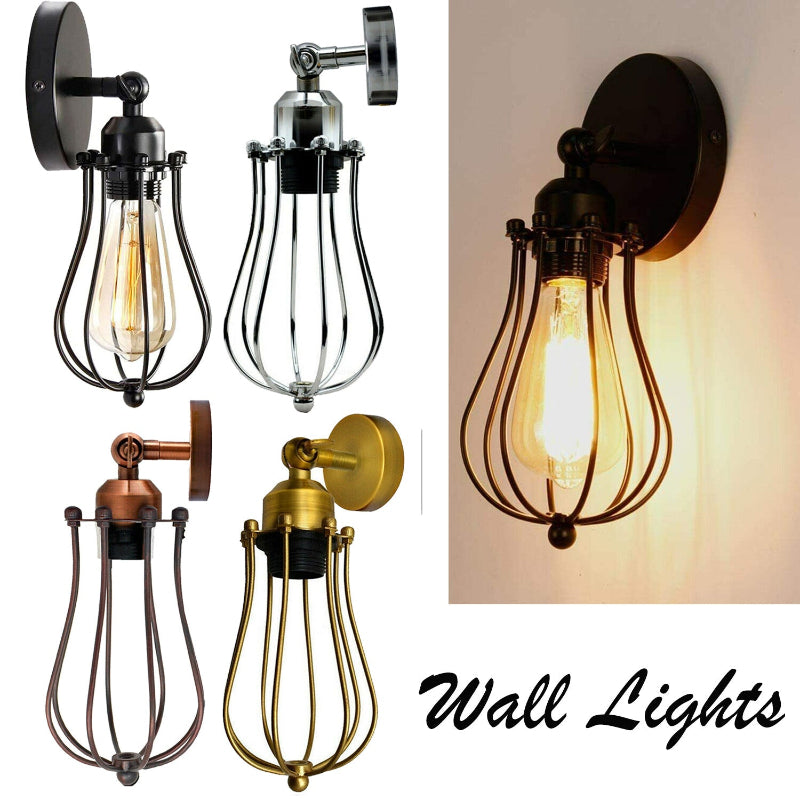 LEDSONE Vintage Wandleuchte E27 verstellbar