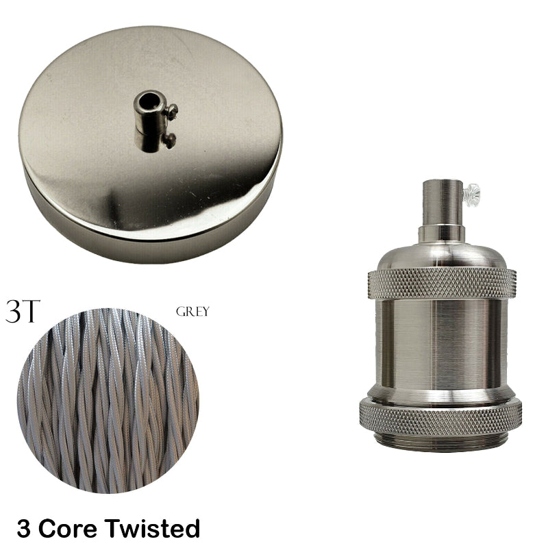 LEDSone Deckenbaldachin und Fassung in Gelbmessing