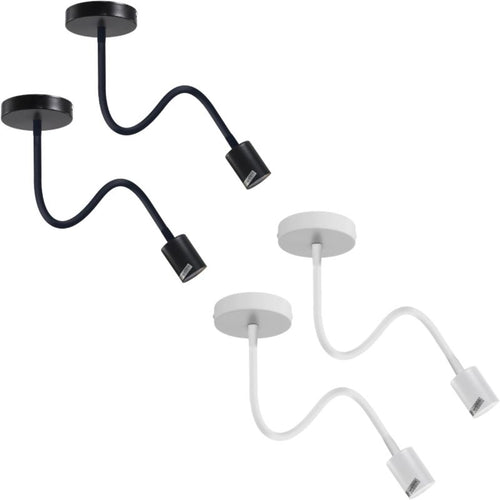 2er Pack Schwanenhals Wand & Deckenleuchte flexibel Lampe ~3480