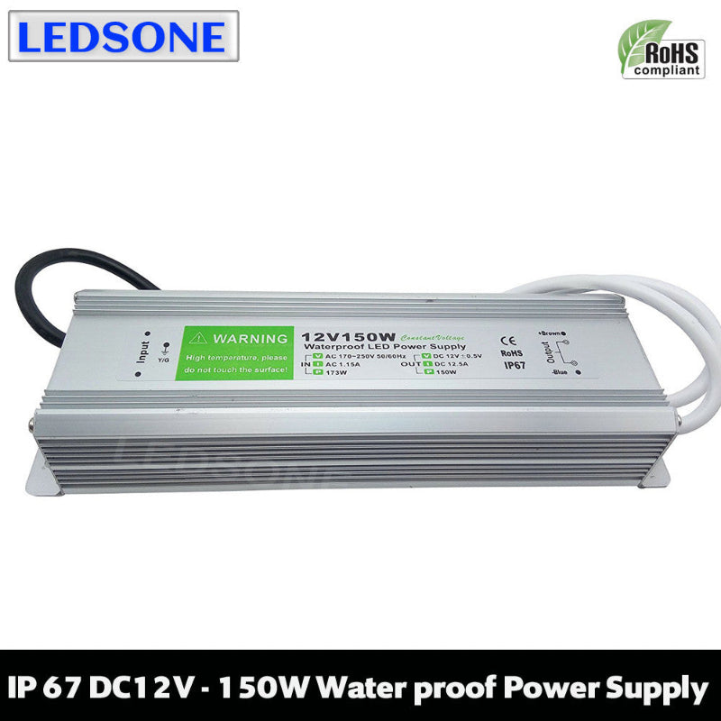 LED Trafo 12V 150W IP67 Wasserdicht