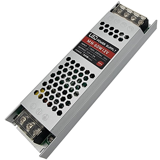 LED Trafo 12V/60W/5A mit Schutzklasse IP20 Netzteil