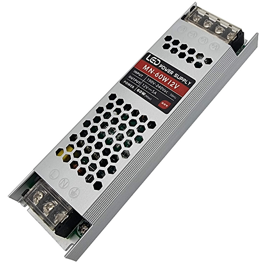LED Trafo 12V/60W/5A mit Schutzklasse IP20 Netzteil
