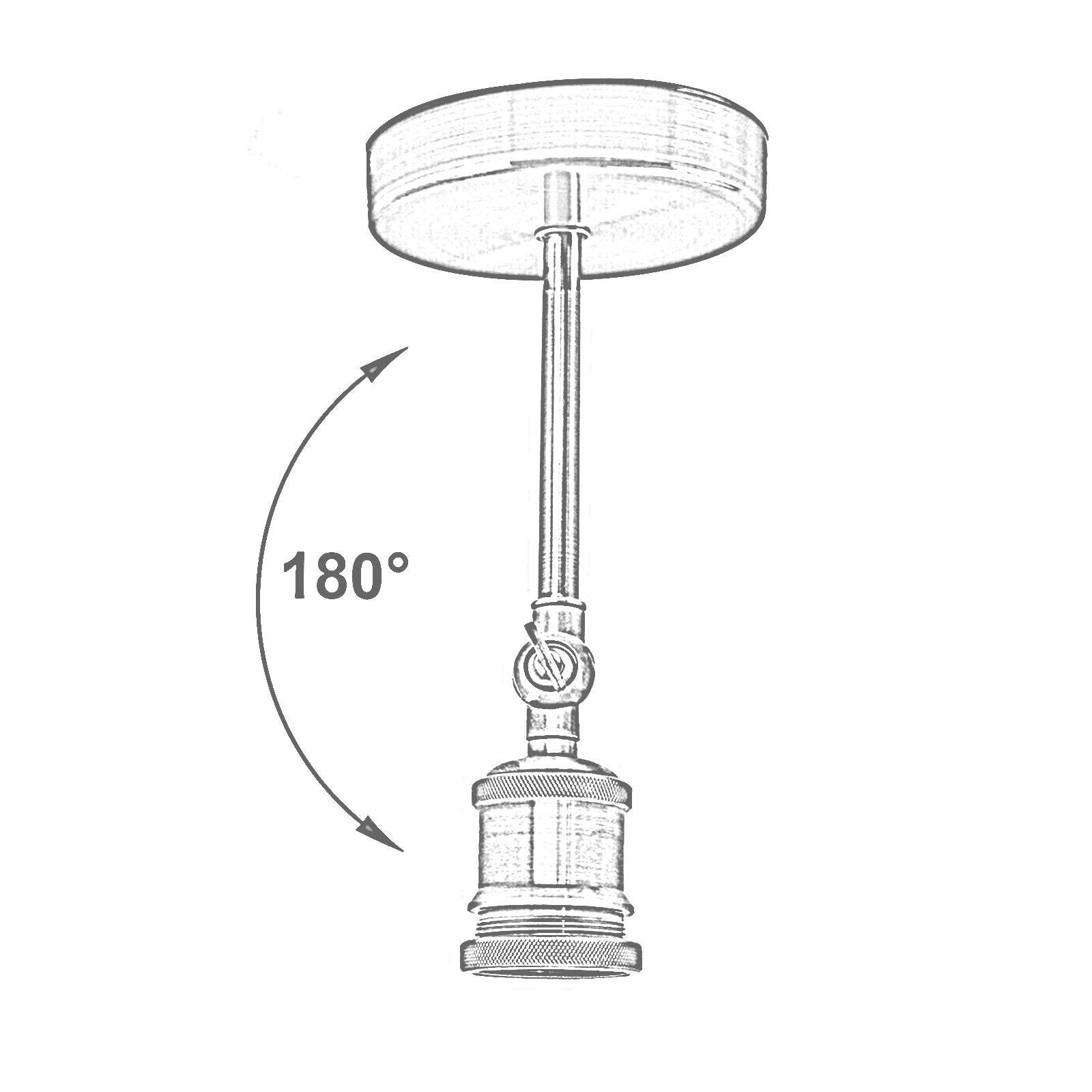 LED Wandleuchte Innen E27 Fassung Wohnzimmer 