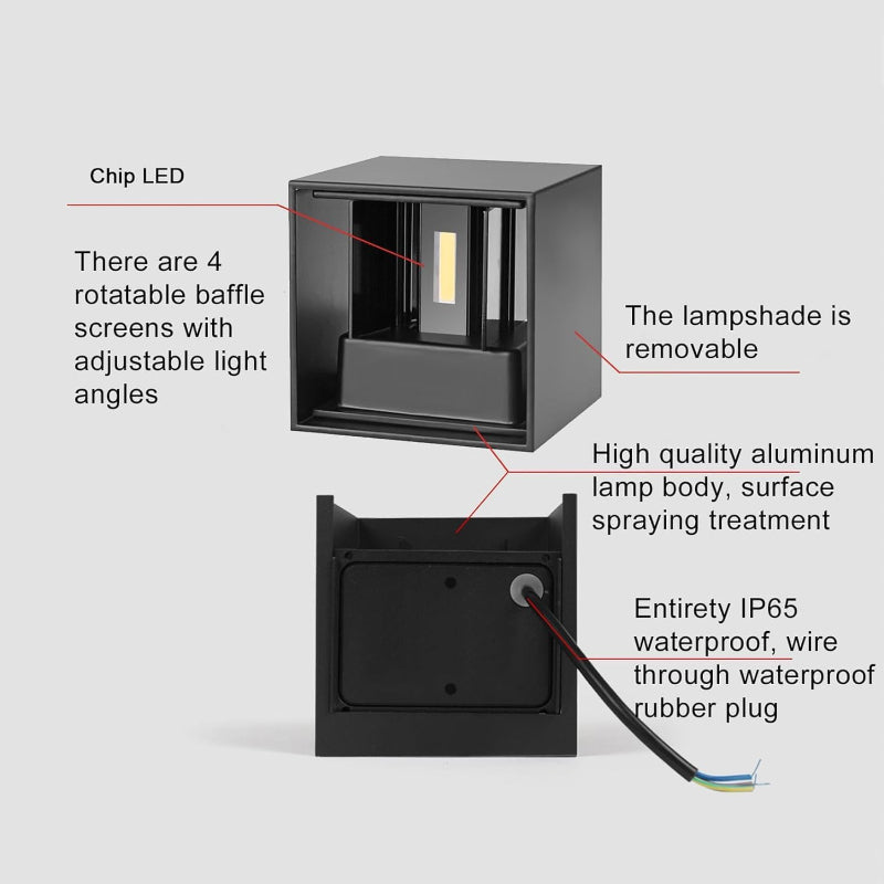 LED Wandleuchte mit Bewegungsmelder