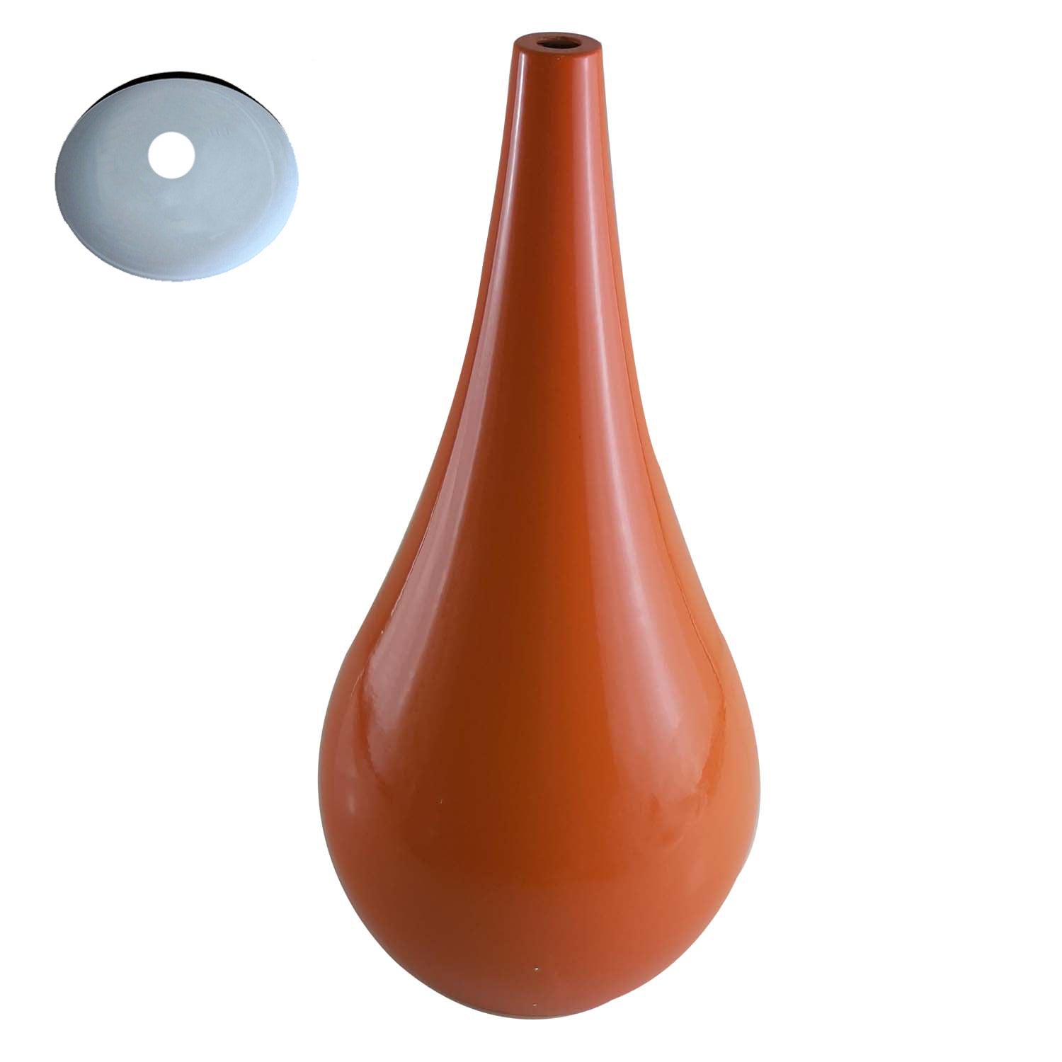 Orange Teardrop-Lampenschirm Moderner