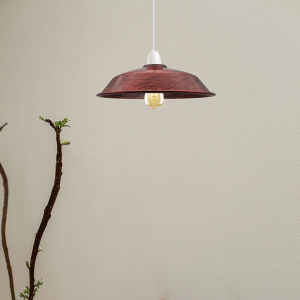 Vintage Lampenschirm Metall Ø24cm Mehrfarbig~2737