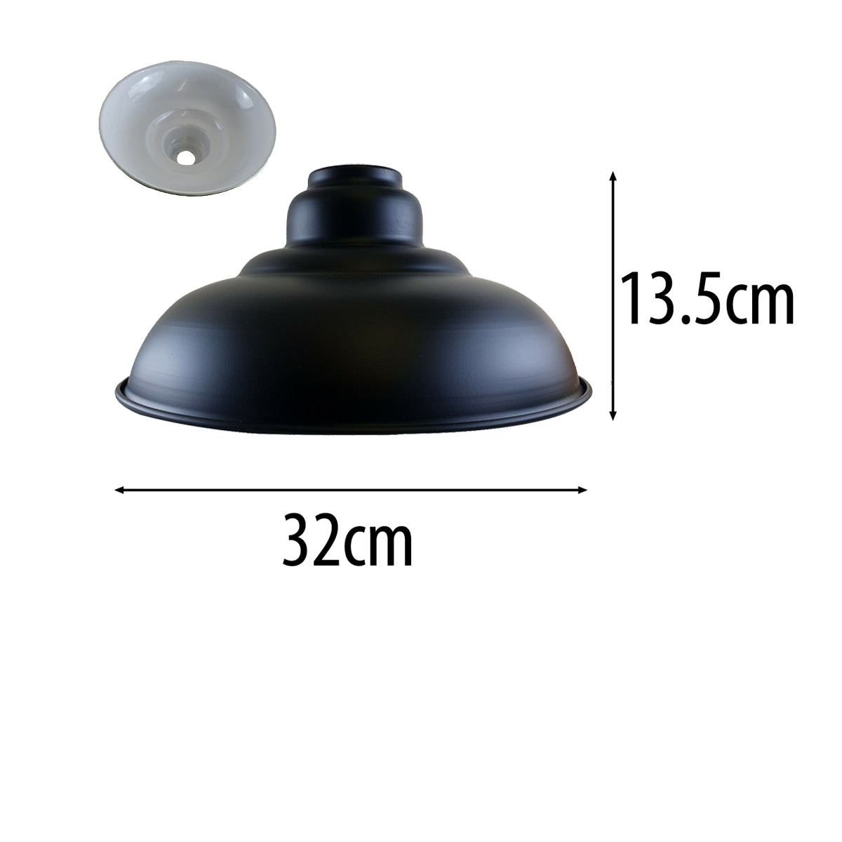Schwarz lampenschirm metall für Decken