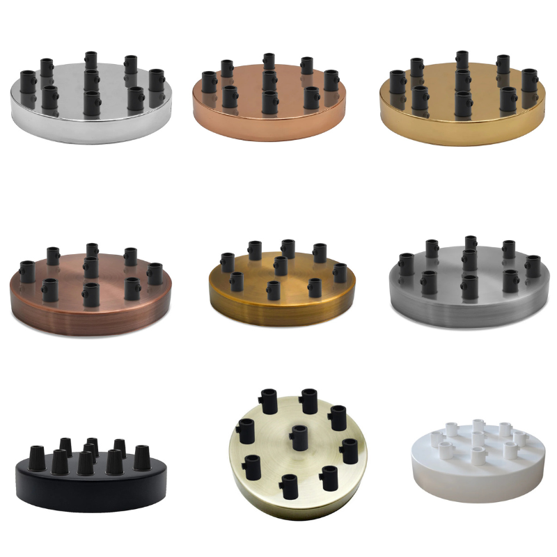  Lampenbaldachin 9 Steckdosen