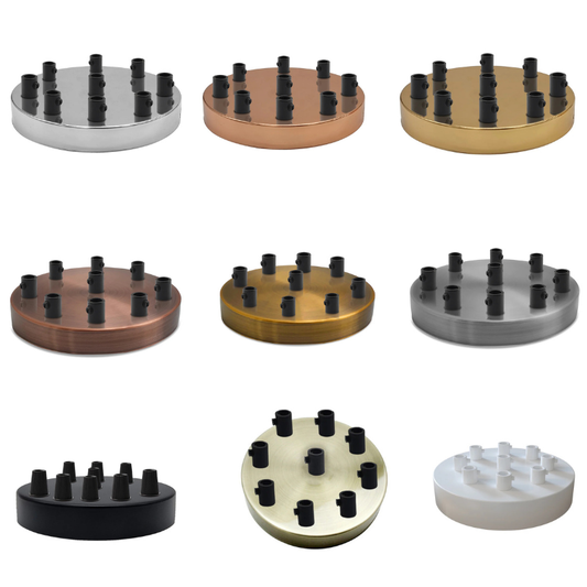  Lampenbaldachin 9 Steckdosen