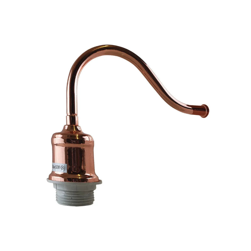 Lampenfassungen mit gebogenem Arm im Vintage-Design