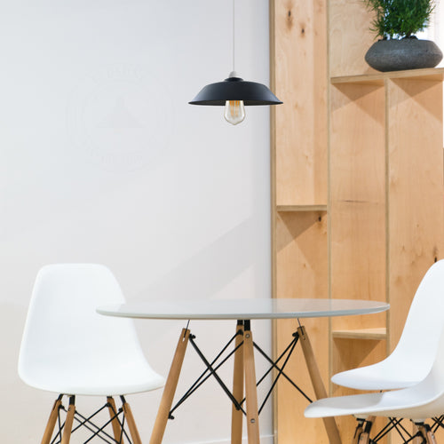 Vintage 26CM Schwarzer Lampenschirm Fur Esszimmer~1227