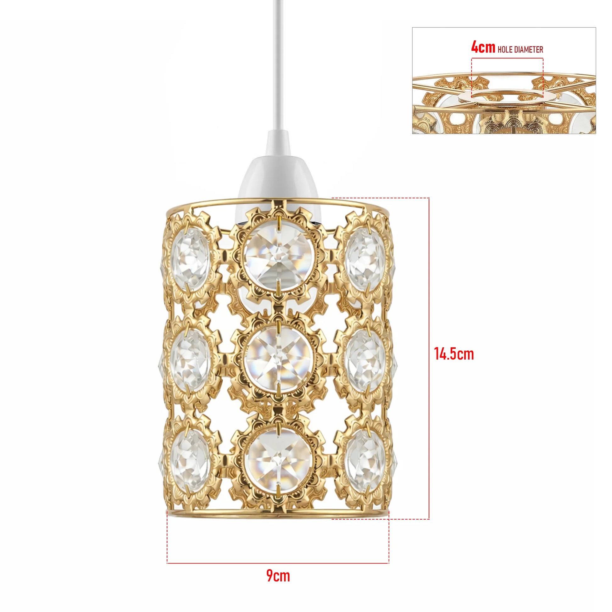 Lampenschirm Gold