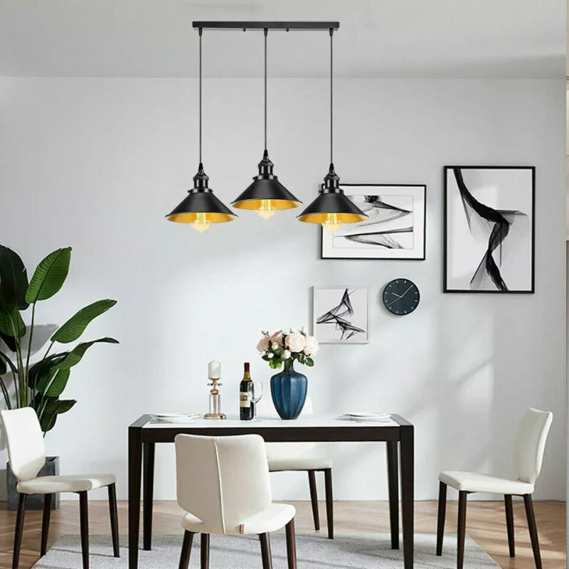 Lampenschirm schwarz gold