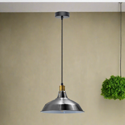 Lampada a sospensione moderna per tavolo da pranzo | nichel satinato | Ø30cm | E27~2991