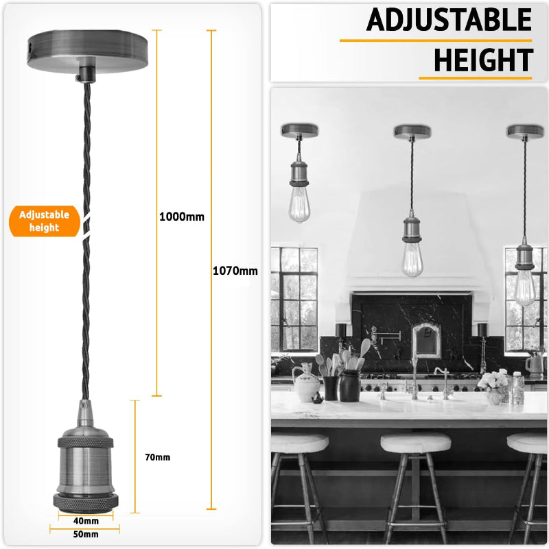 Ledsone Retro Deckenlampe Kit.