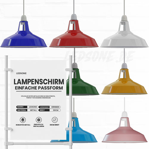 Paralume in metallo di facile montaggio 30 cm ~ 1726