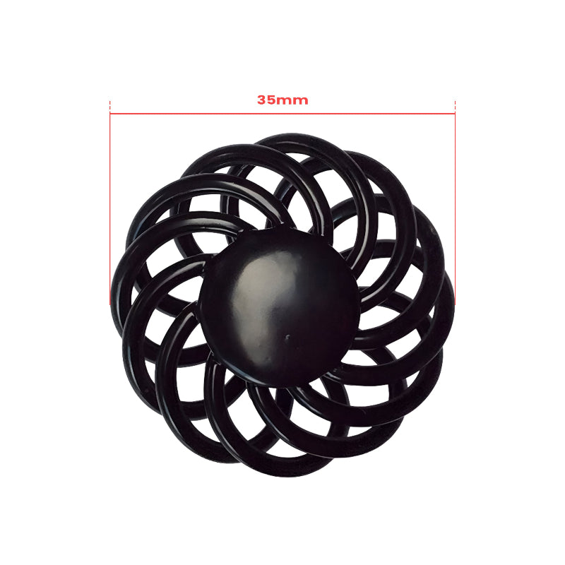 Möbelknauf Schwarz Schrankgriff 