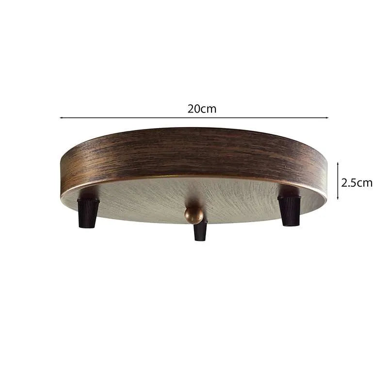 Retro 200mm Deckenrosette Mit 3-Kordelgriffn 