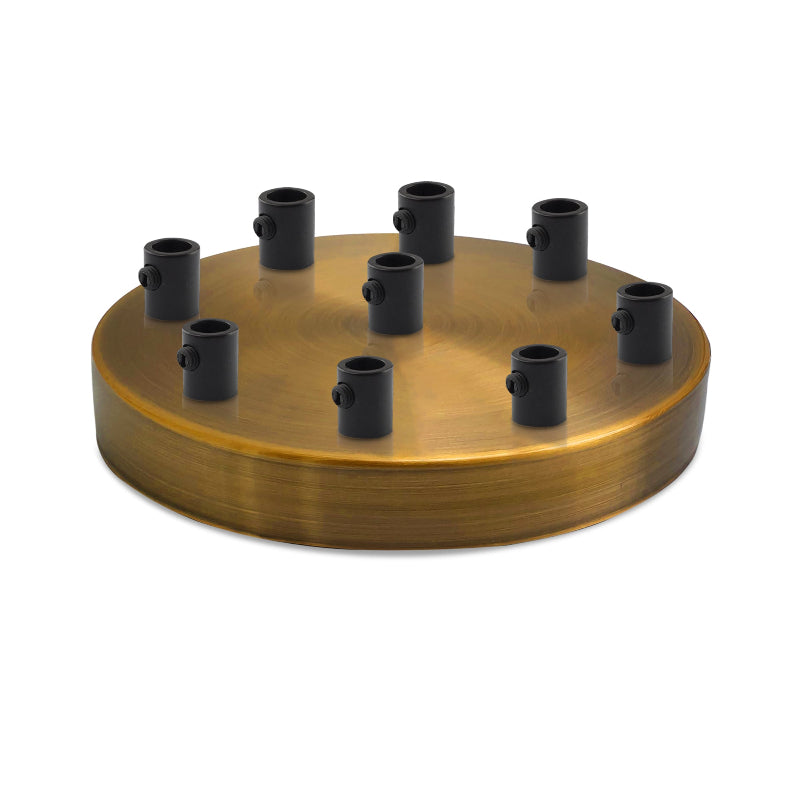 Mehrfachaufhängung Roségold 9-flammig