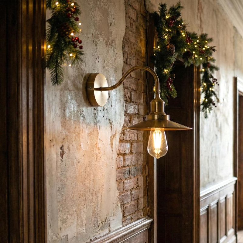 Metall Wandleuchte Trichter