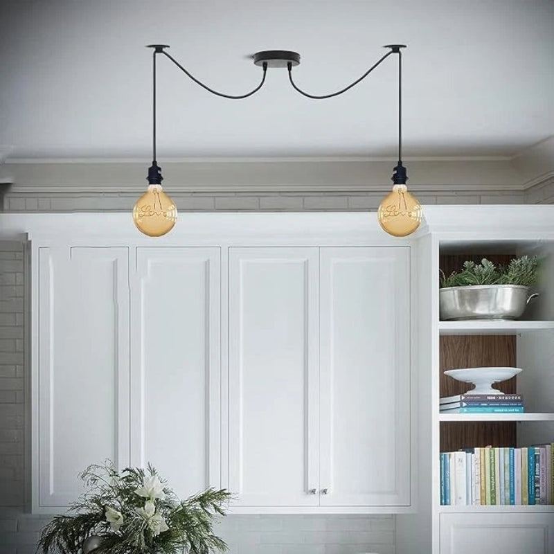 Moderne Deckenlampe mit zwei Brennstellen für das Esszimmer