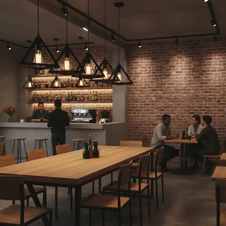 Moderne Pendelleuchte für Cafés und Restaurants