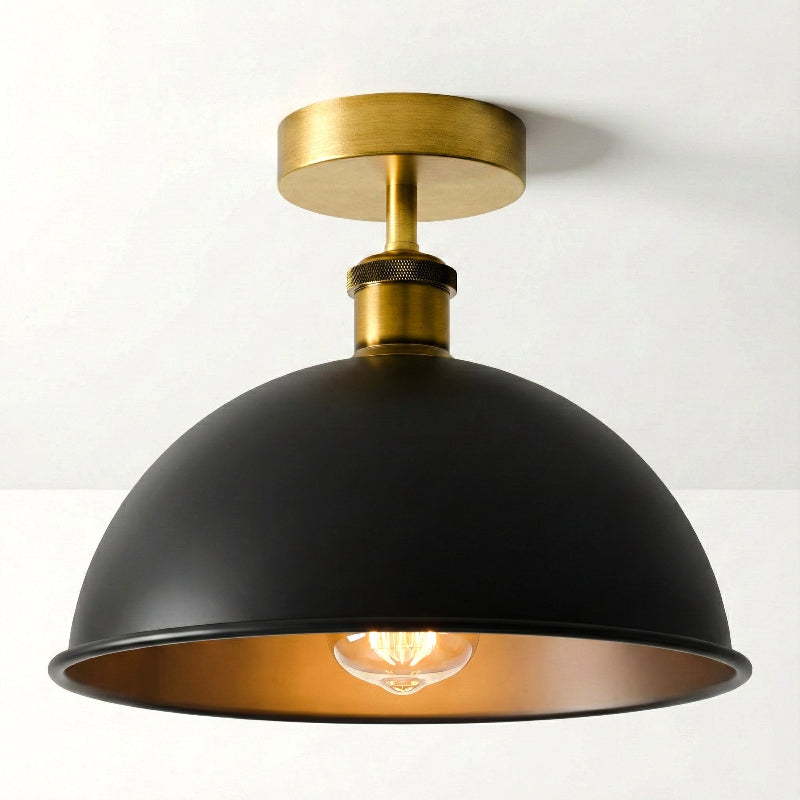 Moderne Retro Metall Lampe für Schlafzimmer Deckenmontage