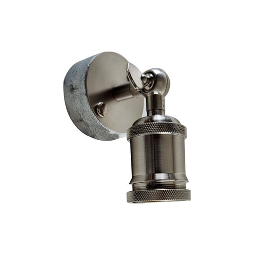 Deckenleuchte aus verzinktem Rohr Fassung Metall Lampe Leuchte ~3214
