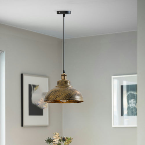 Küchen pendelleuchte|Gebürstetes Messing|Metall| Ø 29 cm~3088