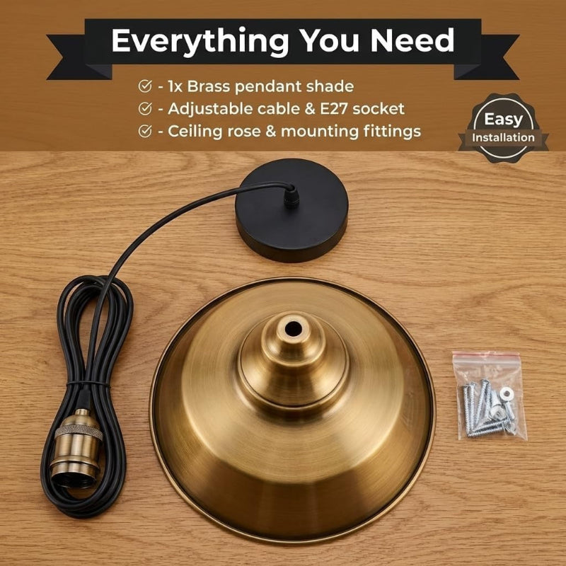 Pendelleuchte Ø 22cm und 95cm Kabel