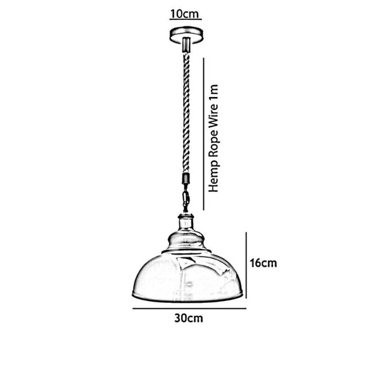 Grüne Hanfseil Pendelleuchte kaufen Ø 30cm