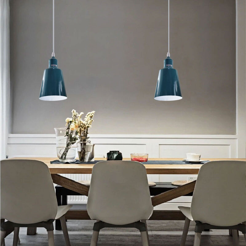 Pendelleuchte Blau E27