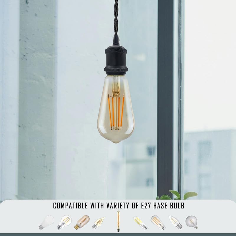 Pendelleuchte Set Antik Messing Grün