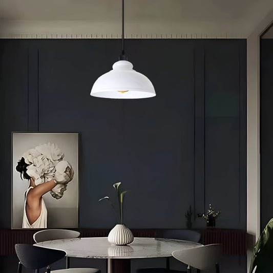Pendelleuchte Weiß mit LED Hängelampe