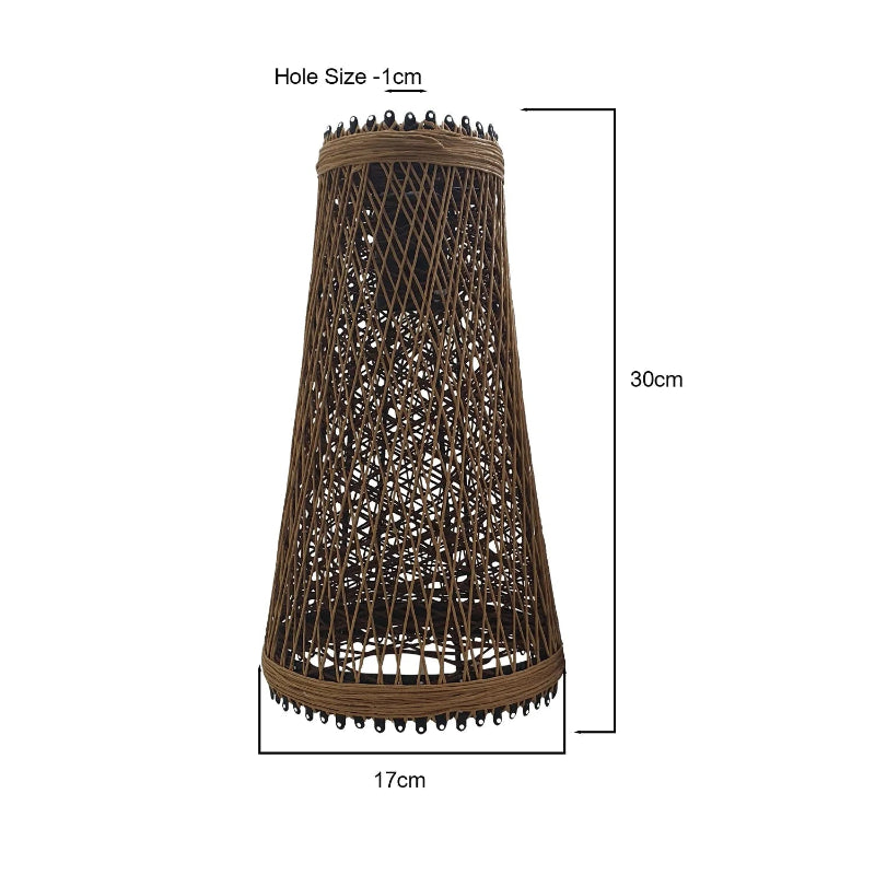 Rattan Hängelampe